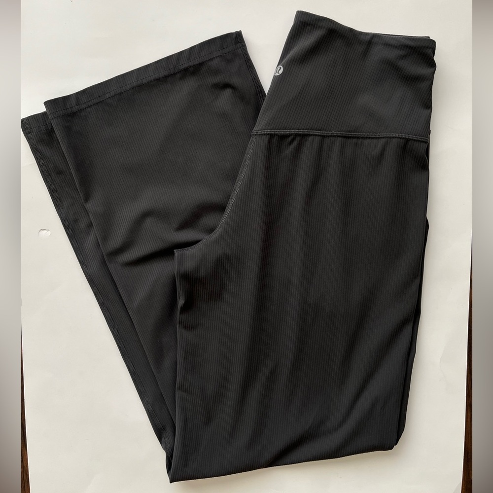 Lululemon Align Ribbed High-Rise Wide-Leg Pant Graphite Grey 8 - Picture 5 of 11